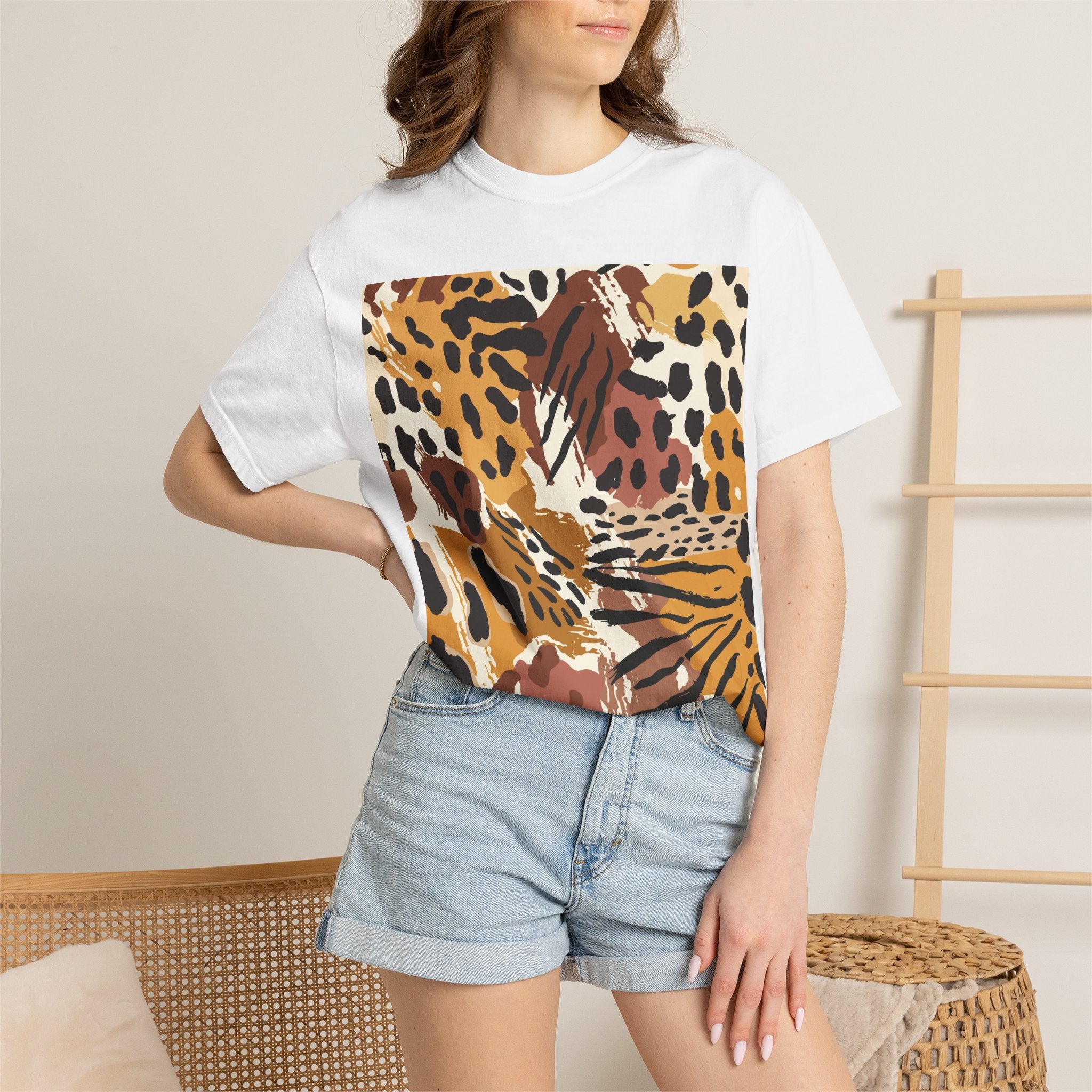 Leopard Print Graphic T-Shirt