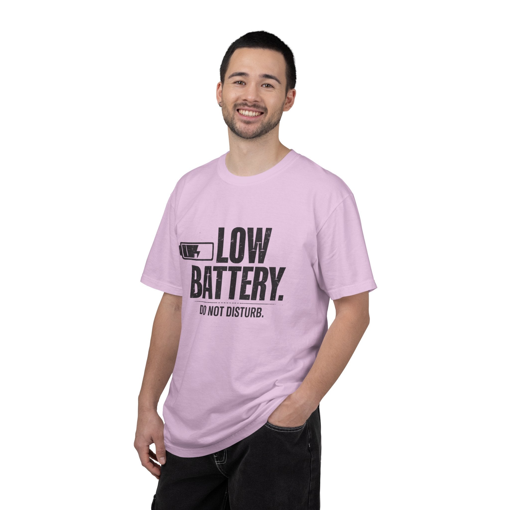 LOW BATTERY Do Not Disturb Graphic T-Shirt