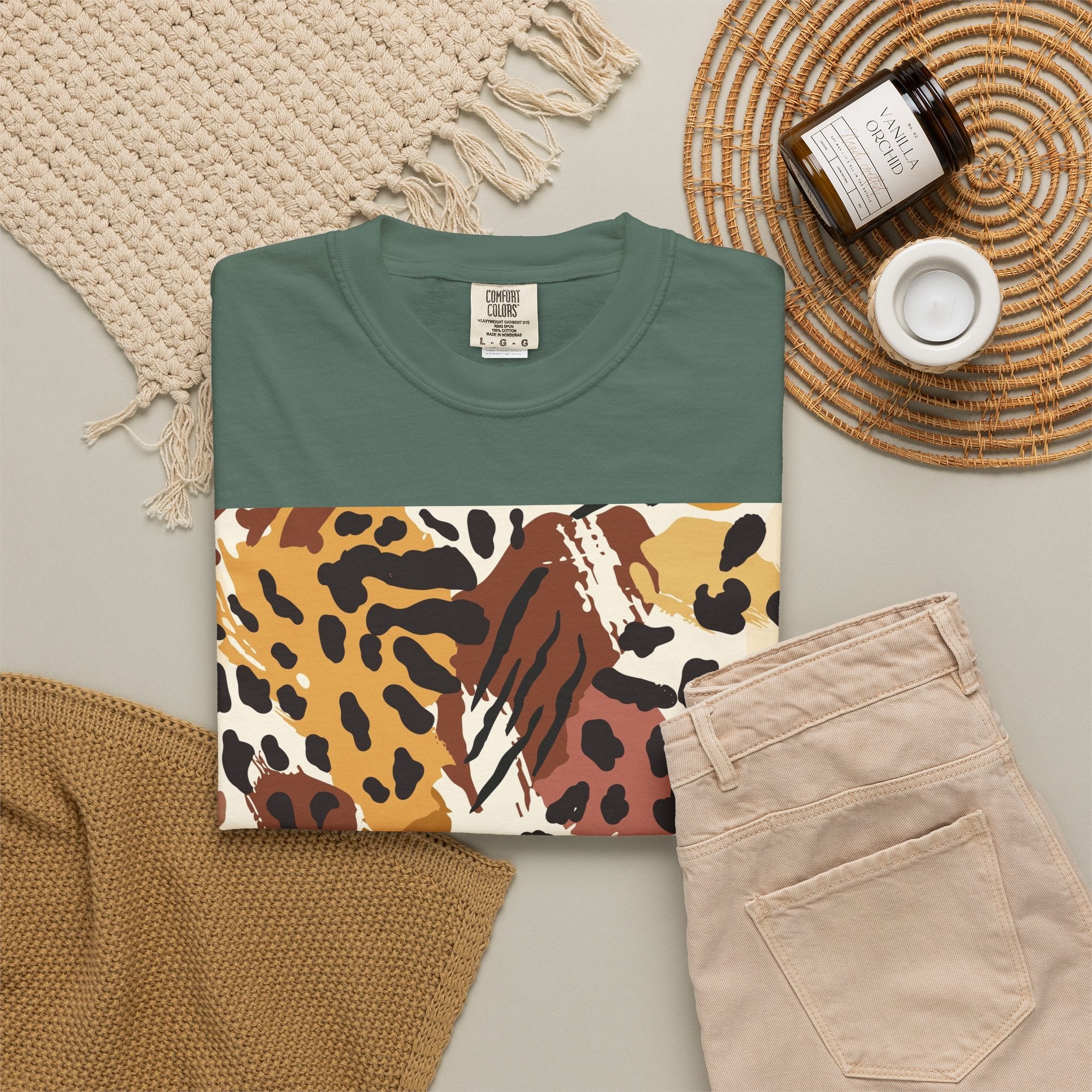 Leopard Print Graphic T-Shirt