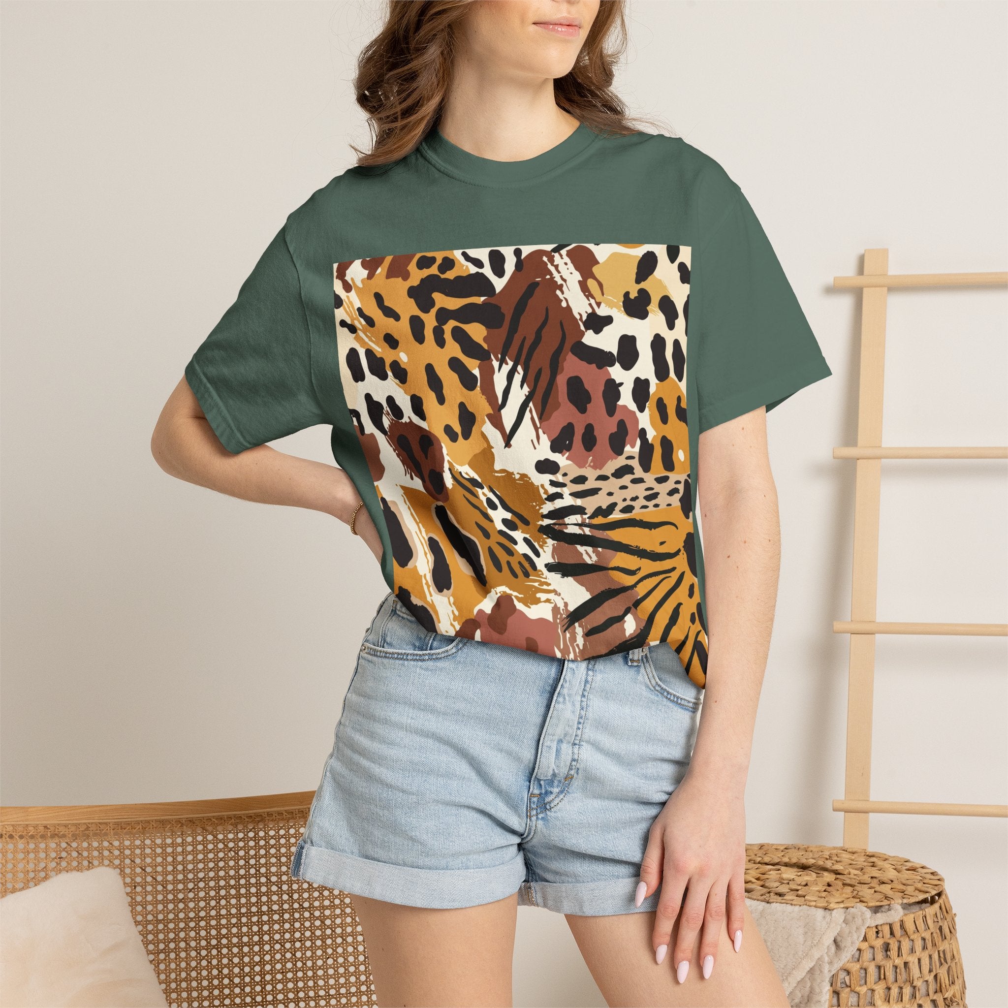 Leopard Print Graphic T-Shirt