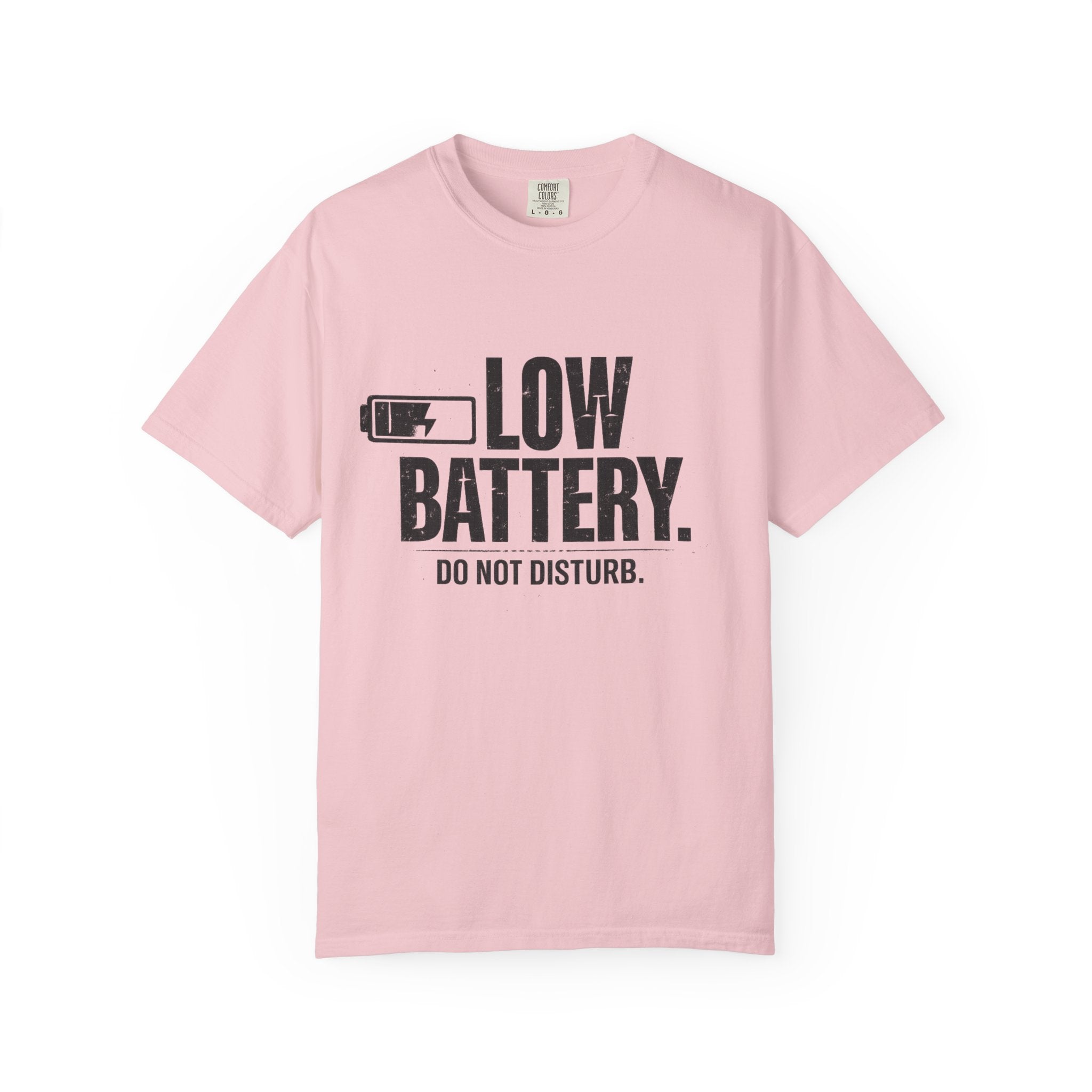 LOW BATTERY Do Not Disturb Graphic T-Shirt