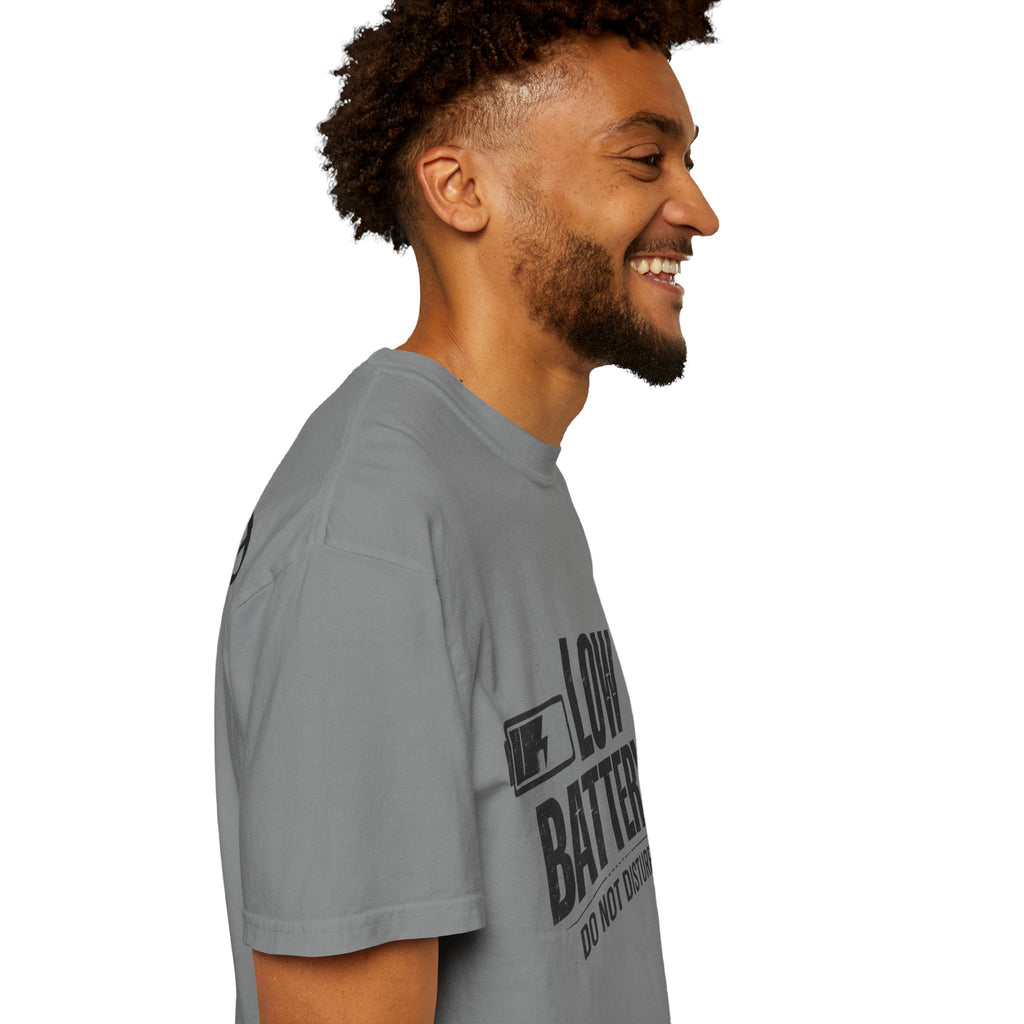 LOW BATTERY Do Not Disturb Graphic T-Shirt