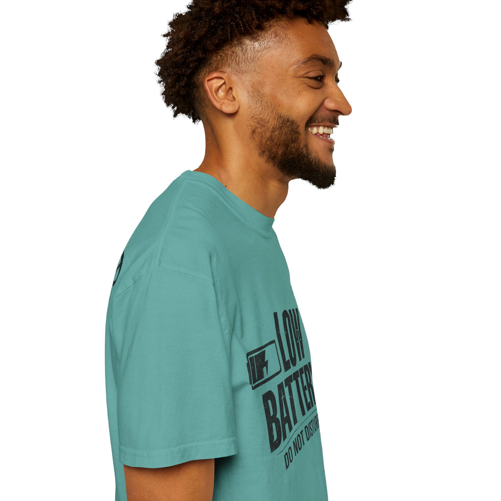 LOW BATTERY Do Not Disturb Graphic T-Shirt