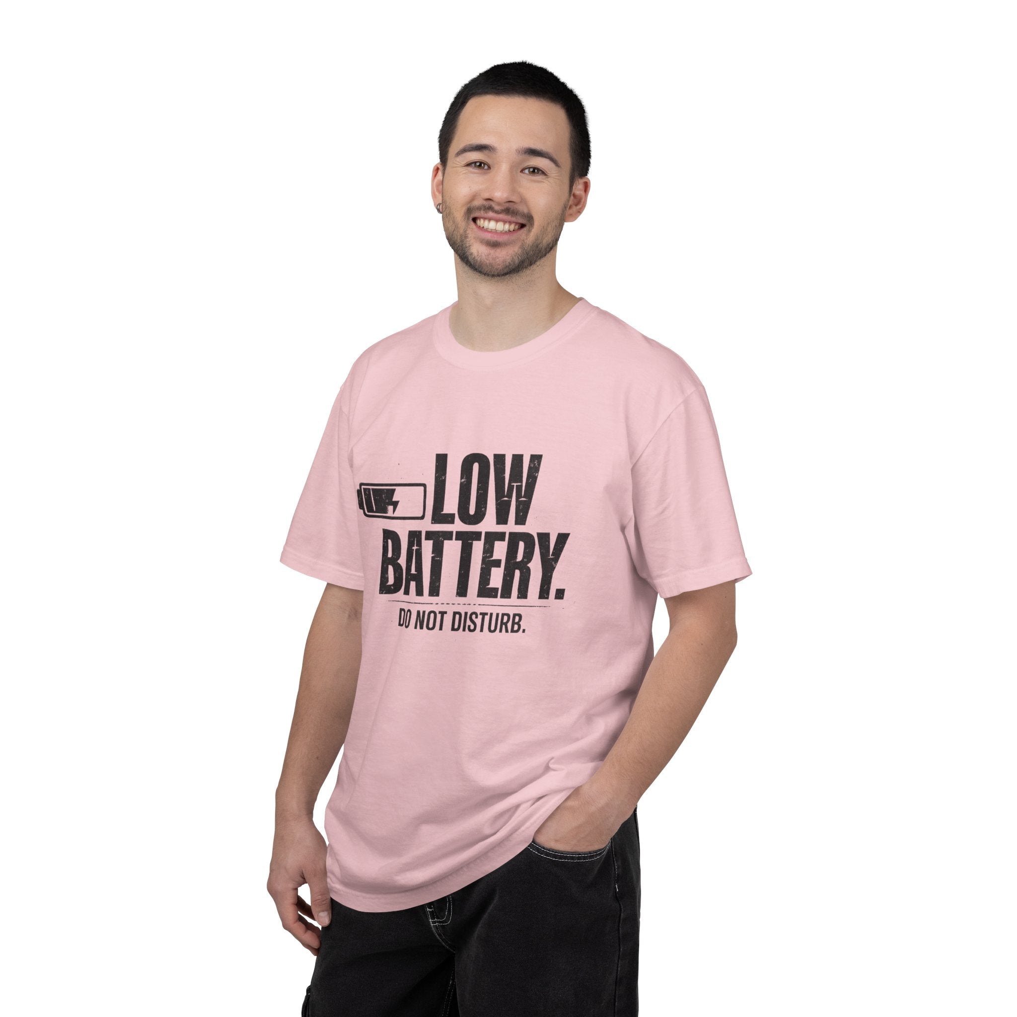 LOW BATTERY Do Not Disturb Graphic T-Shirt
