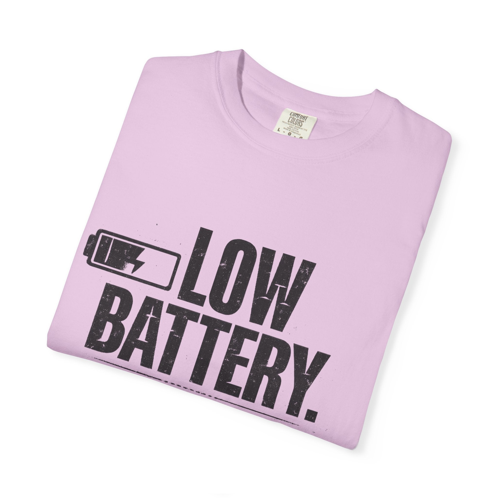 LOW BATTERY Do Not Disturb Graphic T-Shirt