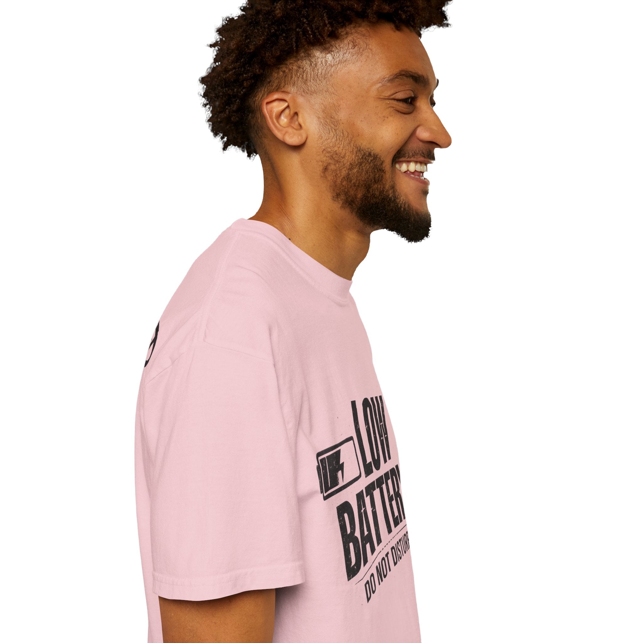 LOW BATTERY Do Not Disturb Graphic T-Shirt