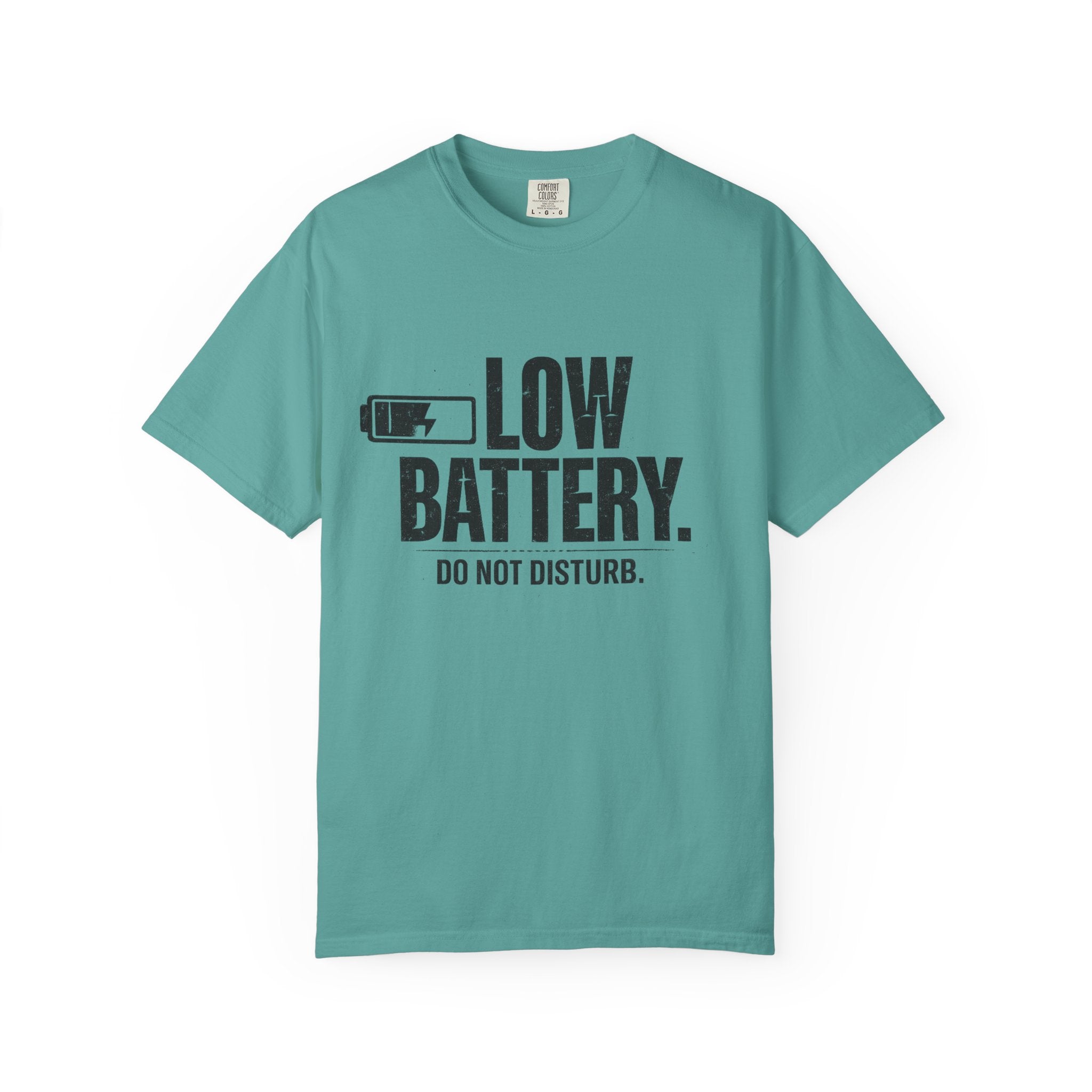 LOW BATTERY Do Not Disturb Graphic T-Shirt