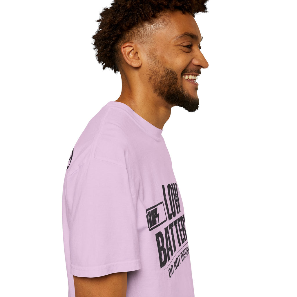 LOW BATTERY Do Not Disturb Graphic T-Shirt