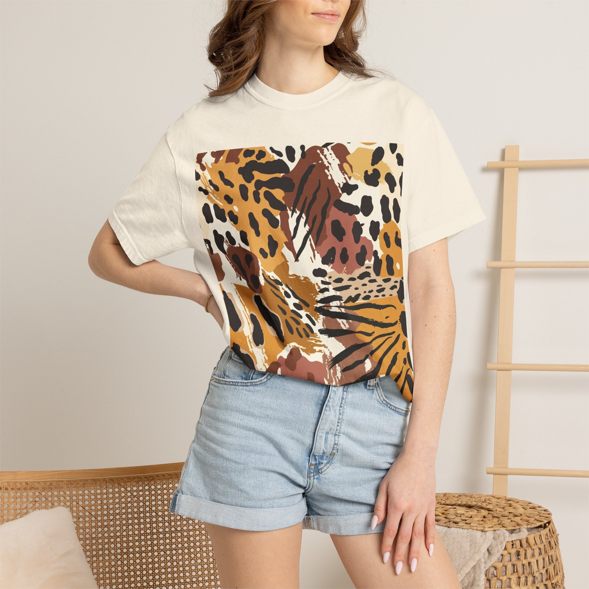 Leopard Print Graphic T-Shirt