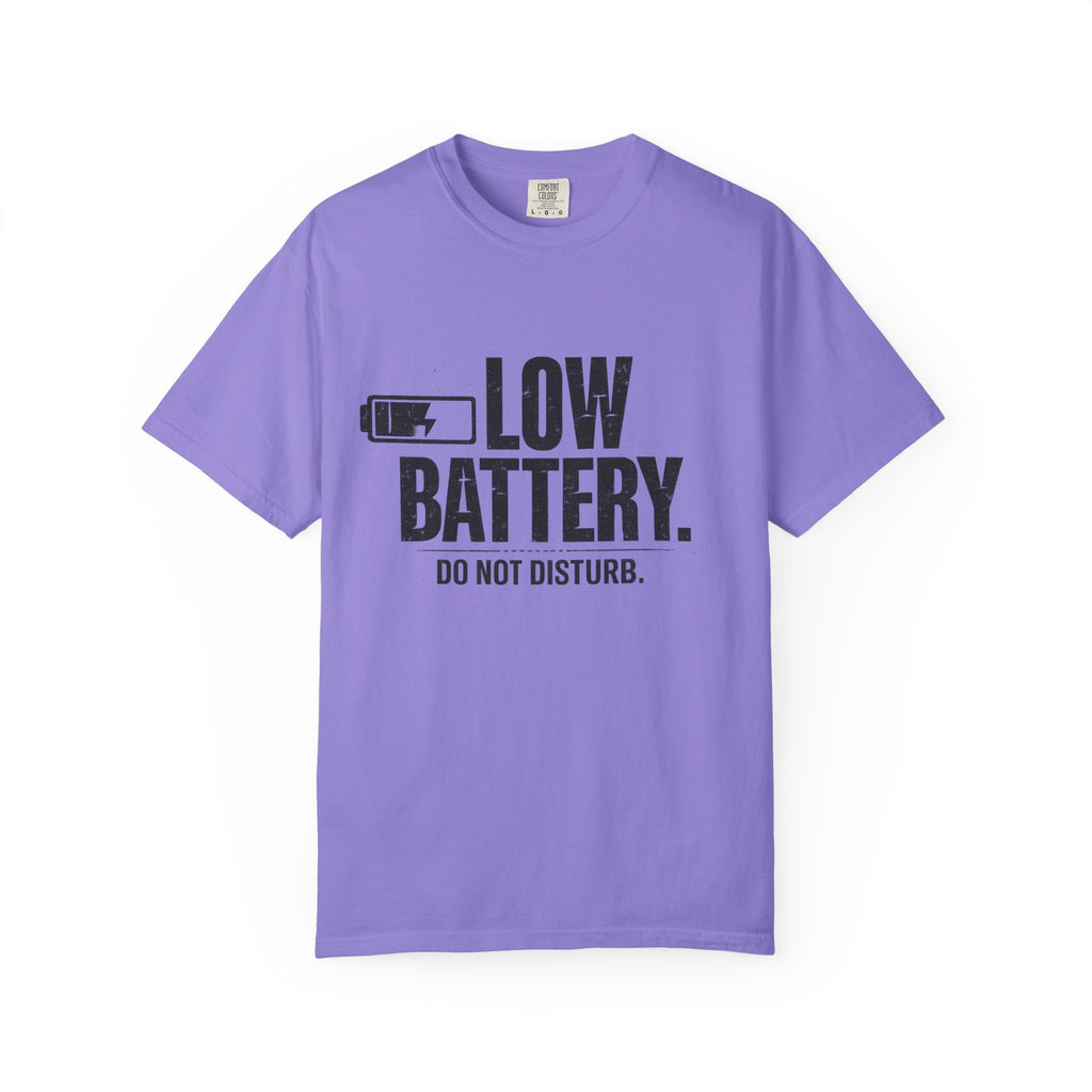 LOW BATTERY Do Not Disturb Graphic T-Shirt