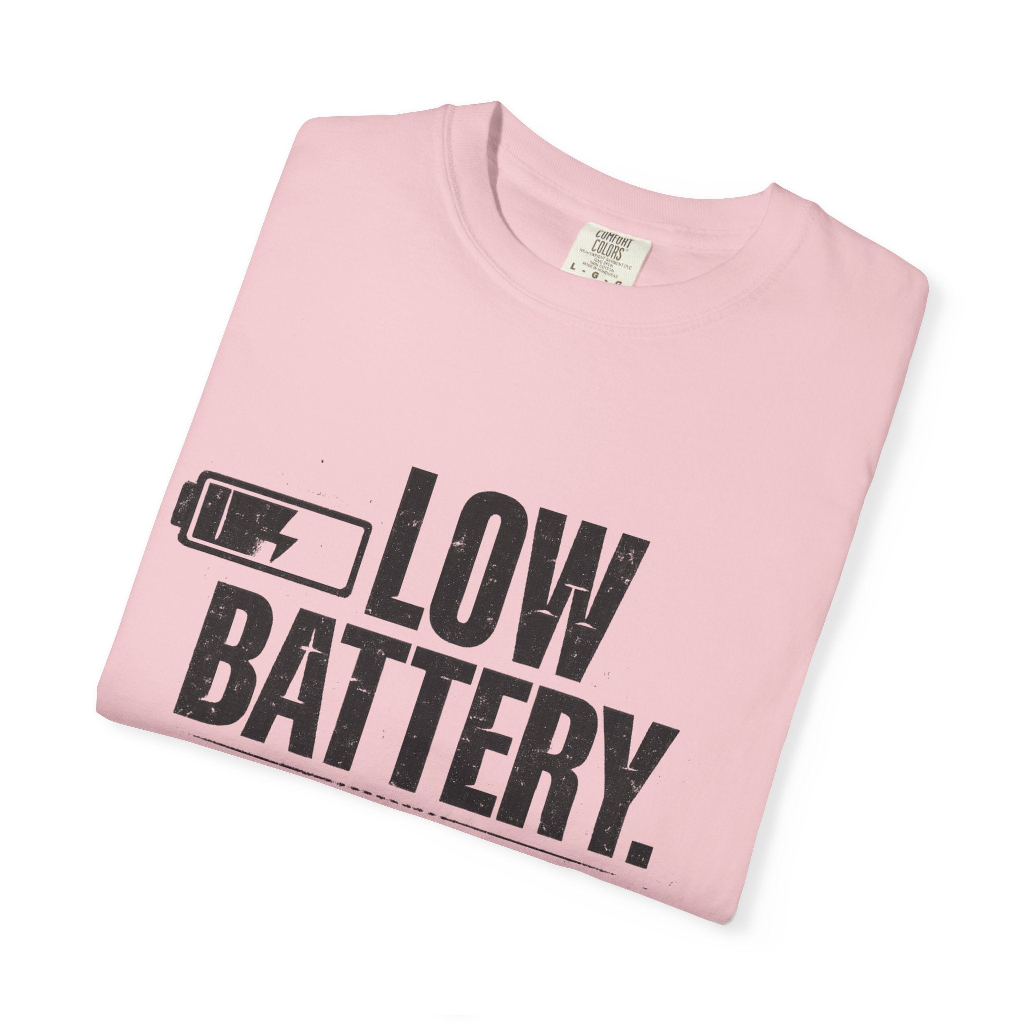 LOW BATTERY Do Not Disturb Graphic T-Shirt