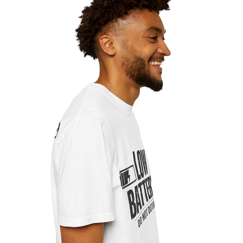 LOW BATTERY Do Not Disturb Graphic T-Shirt