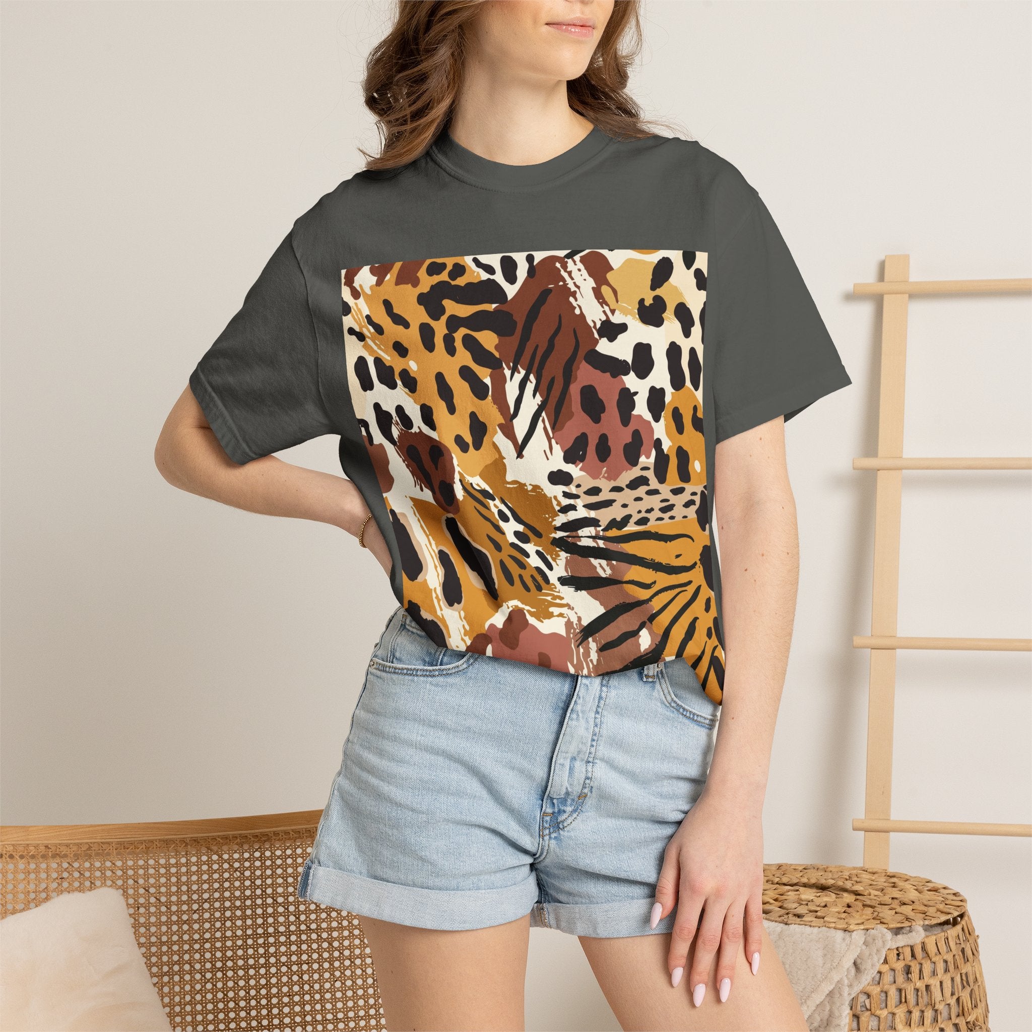Leopard Print Graphic T-Shirt