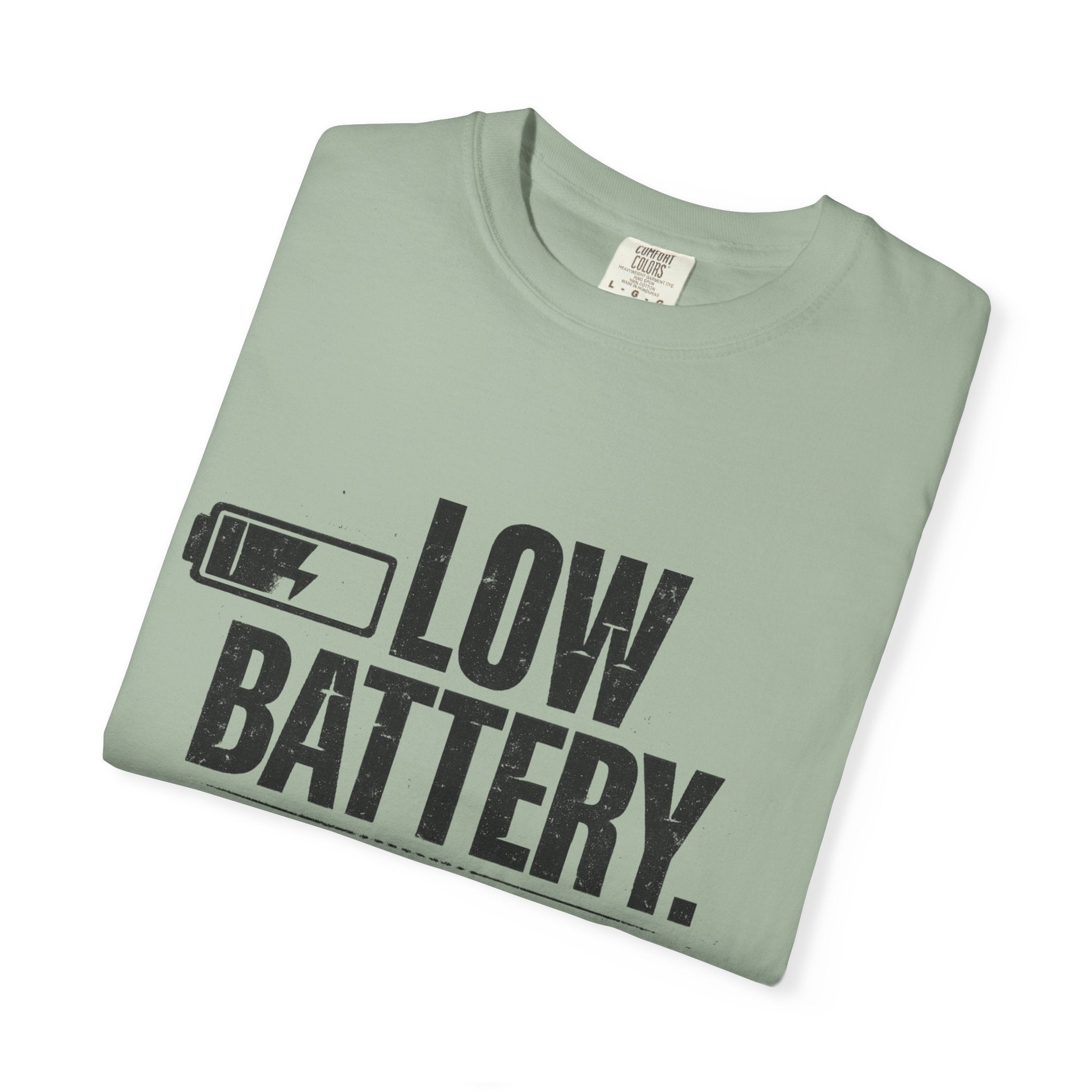 LOW BATTERY Do Not Disturb Graphic T-Shirt