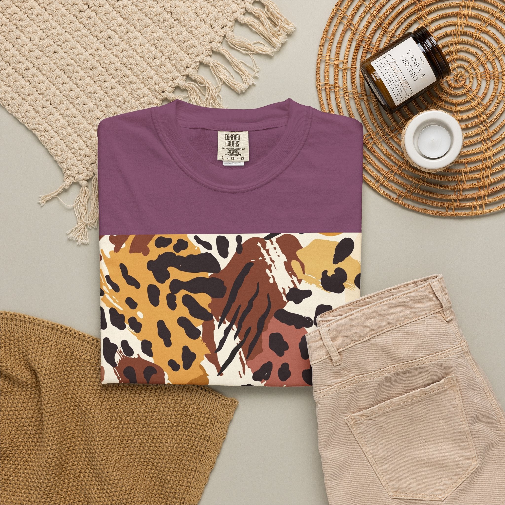 Leopard Print Graphic T-Shirt