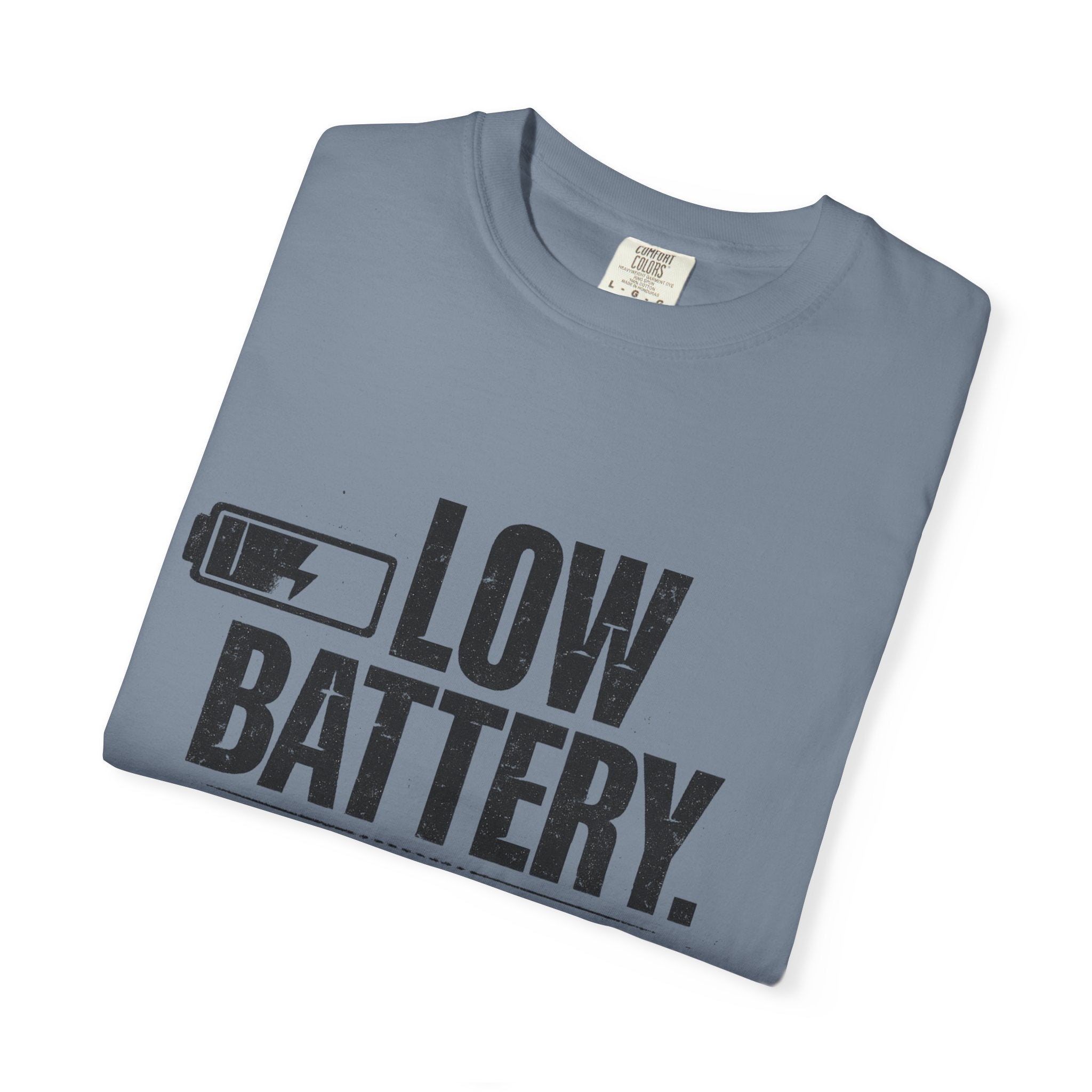 LOW BATTERY Do Not Disturb Graphic T-Shirt
