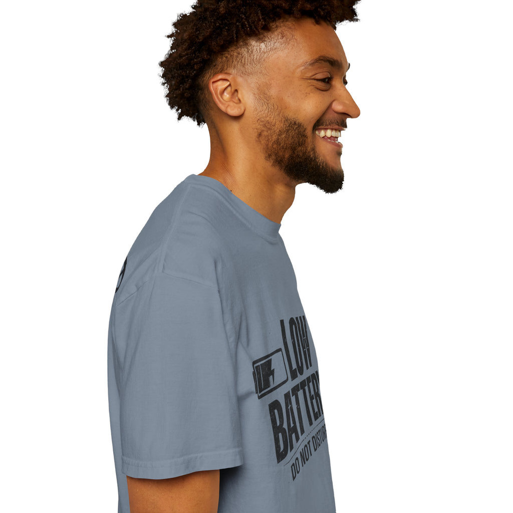 LOW BATTERY Do Not Disturb Graphic T-Shirt