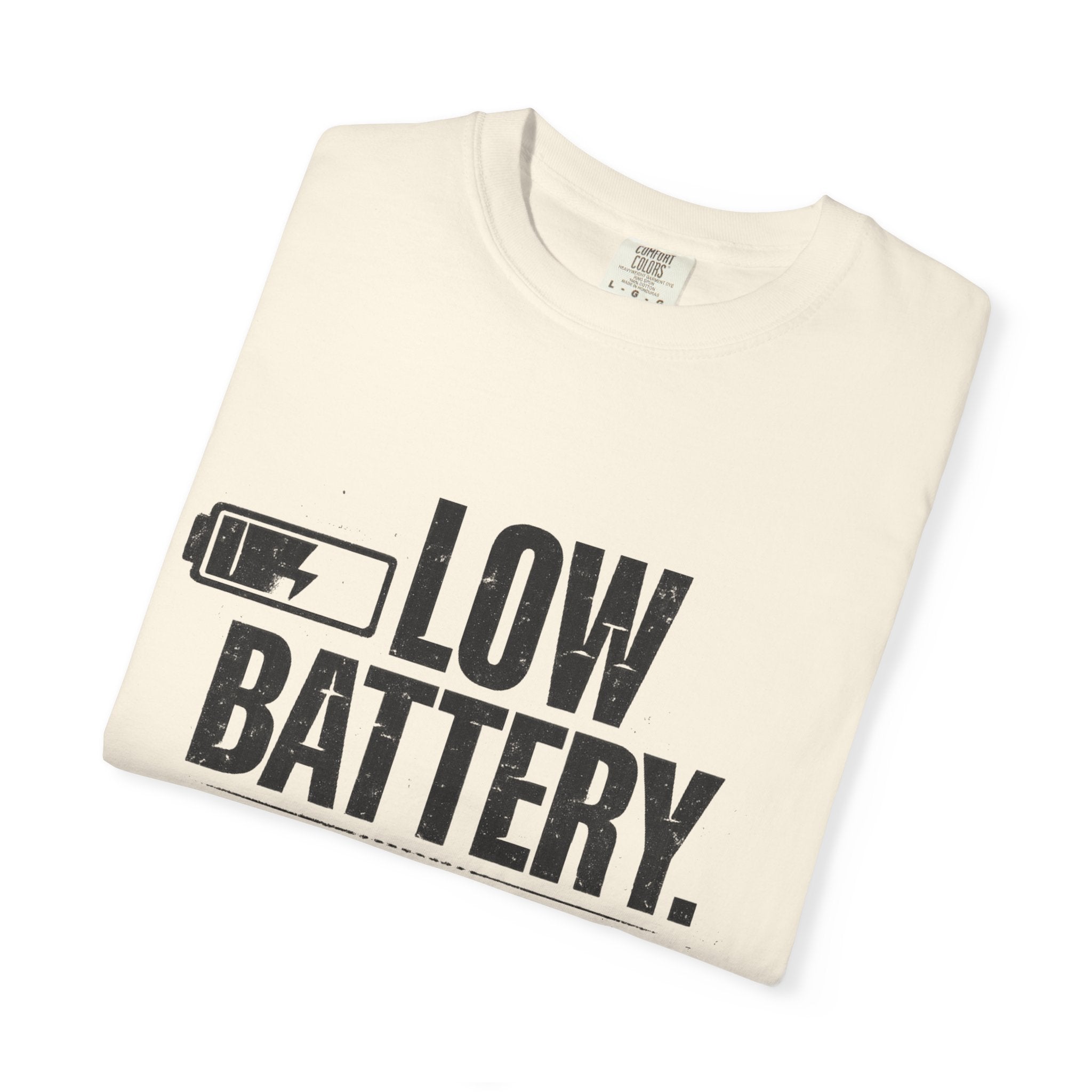 LOW BATTERY Do Not Disturb Graphic T-Shirt