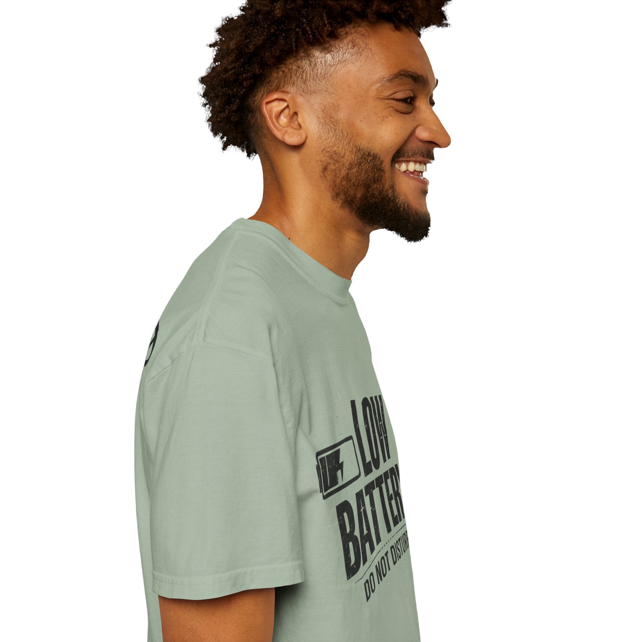 LOW BATTERY Do Not Disturb Graphic T-Shirt