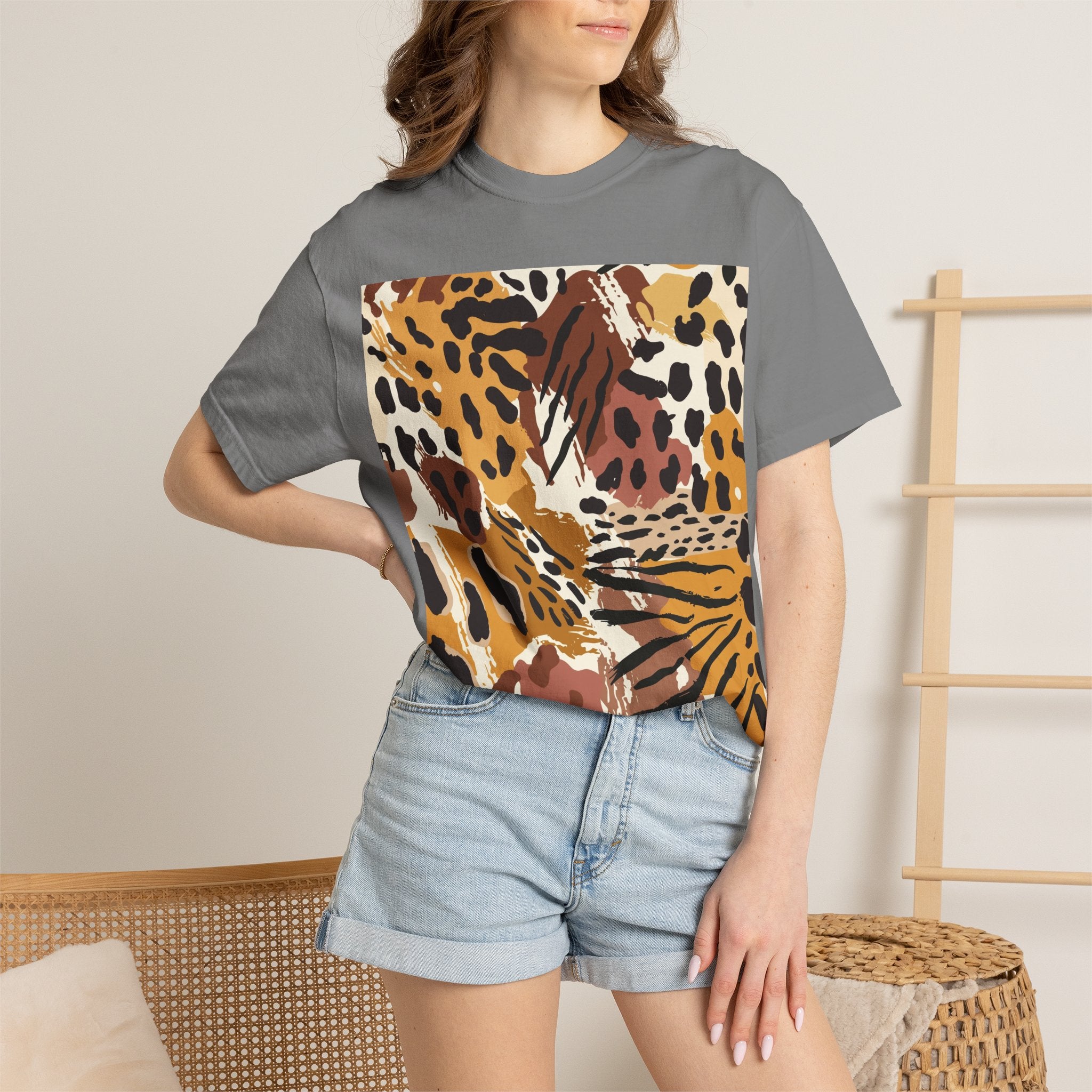 Leopard Print Graphic T-Shirt